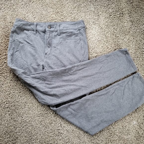 American Eagle Super Stretch Gray Knit Jegging Size 10 - Picture 1 of 8